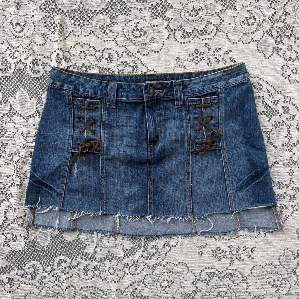 Y2K Vintage Fairycore Denim skirt